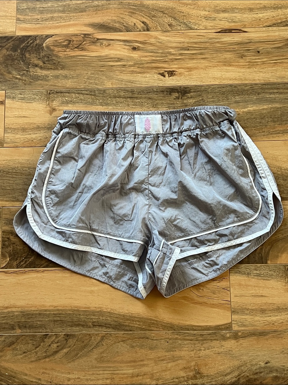FP Movement Free People Women’s M Running Shorts Lined Gray Lavender Athletic